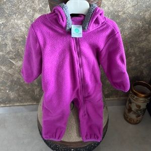 Fleece baby bunting Bodysuit size 3-6 months